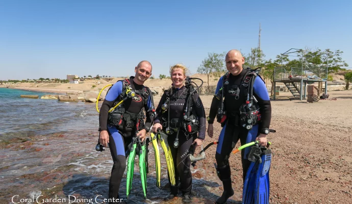 Beginner diving in Aqaba Jordan