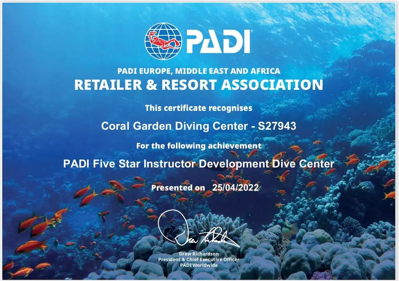 coral garden diving centre