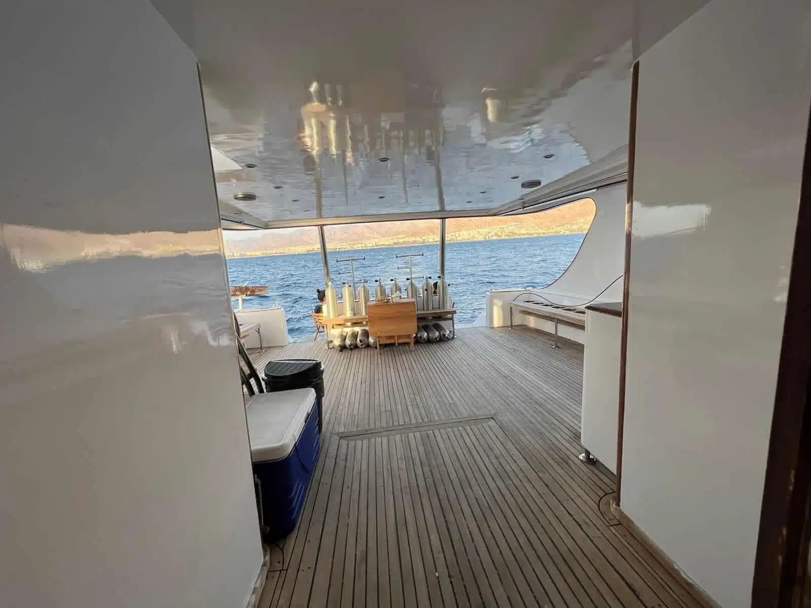 back platform for boat DESTINY boat