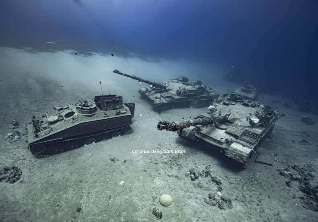 wreck site in red sea , aqaba