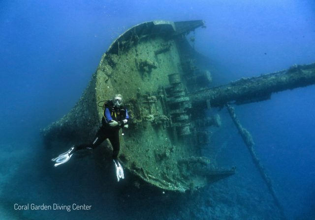 Cedar Pride shipwreck dive site aqaba red sea, diving Aqaba