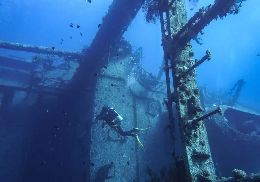 Cedar Pride shipwreck dive site 