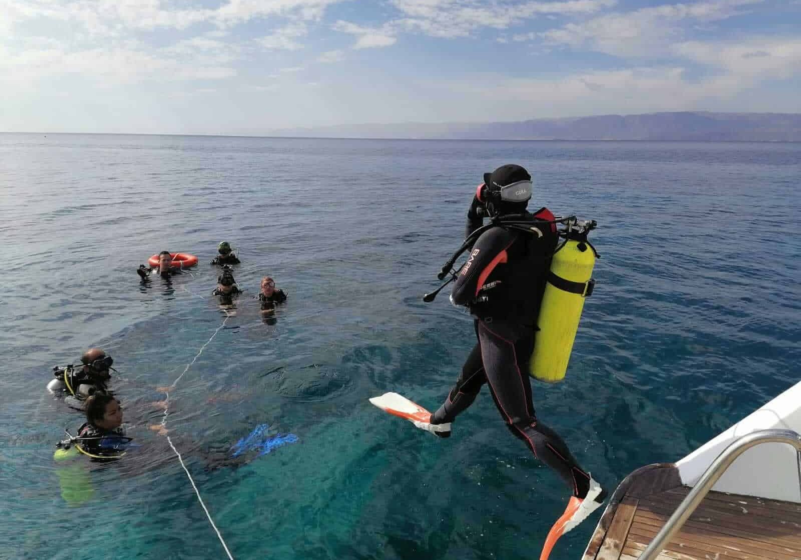 diving from the boat Diving from Boat
