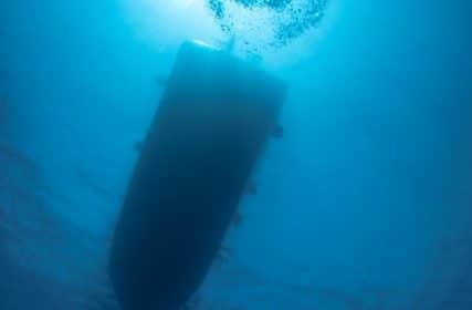 boat from under water