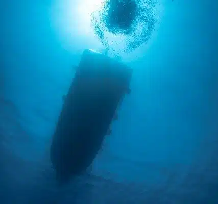 boat from under water boat from under water