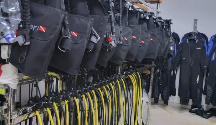equipment diving center equipment