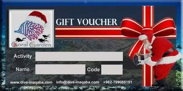 Gift Voucher Gift voucher Coral Garden Diving center