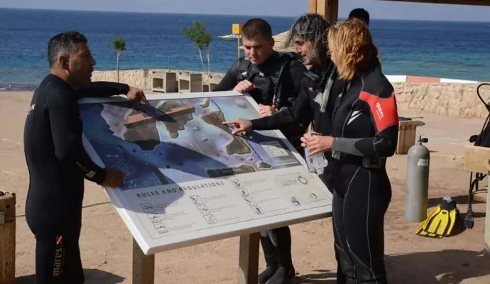 Scuba diving in Aqaba Red Sea Jordan