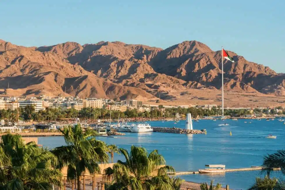 north beach Visit Egypt's coastal palm trees and mountains.