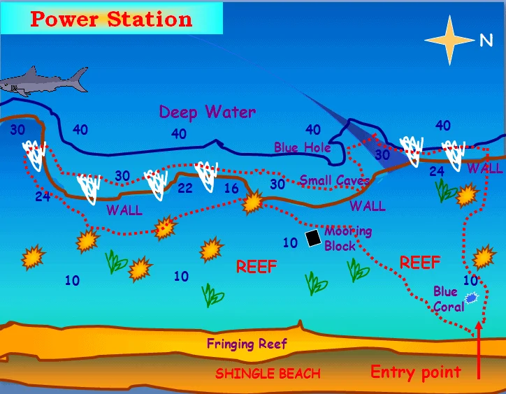 power-station coral reef site