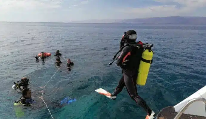 Diving from Boat