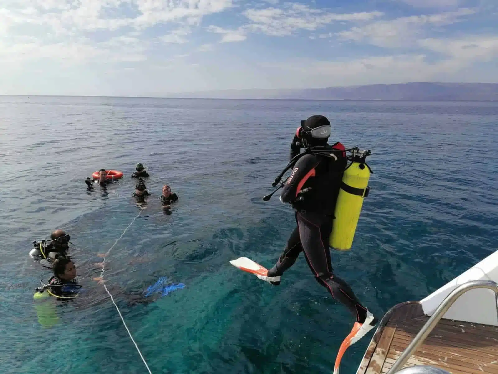 diving from the boat Diving from Boat