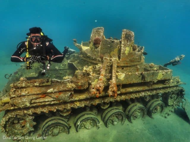 tank M42 Underwater tank Duster M42 aqaba